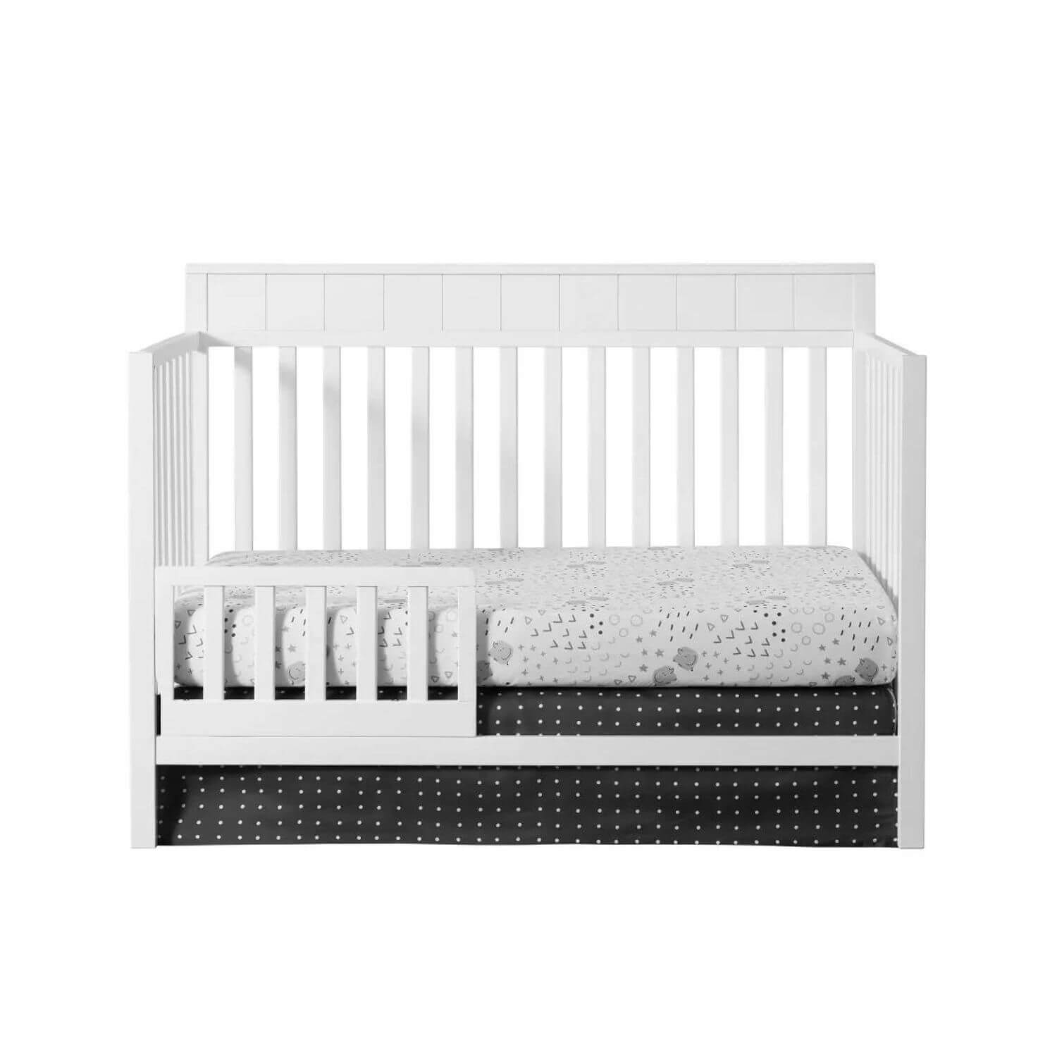 Oxford Baby Logan 4-in-1 Convertible Crib | Snow White