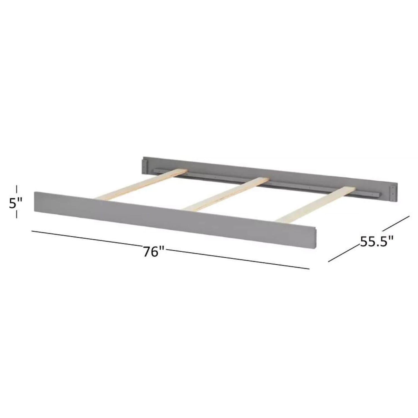 Oxford Baby Logan Full Bed Conversion Kit, Dove Gray