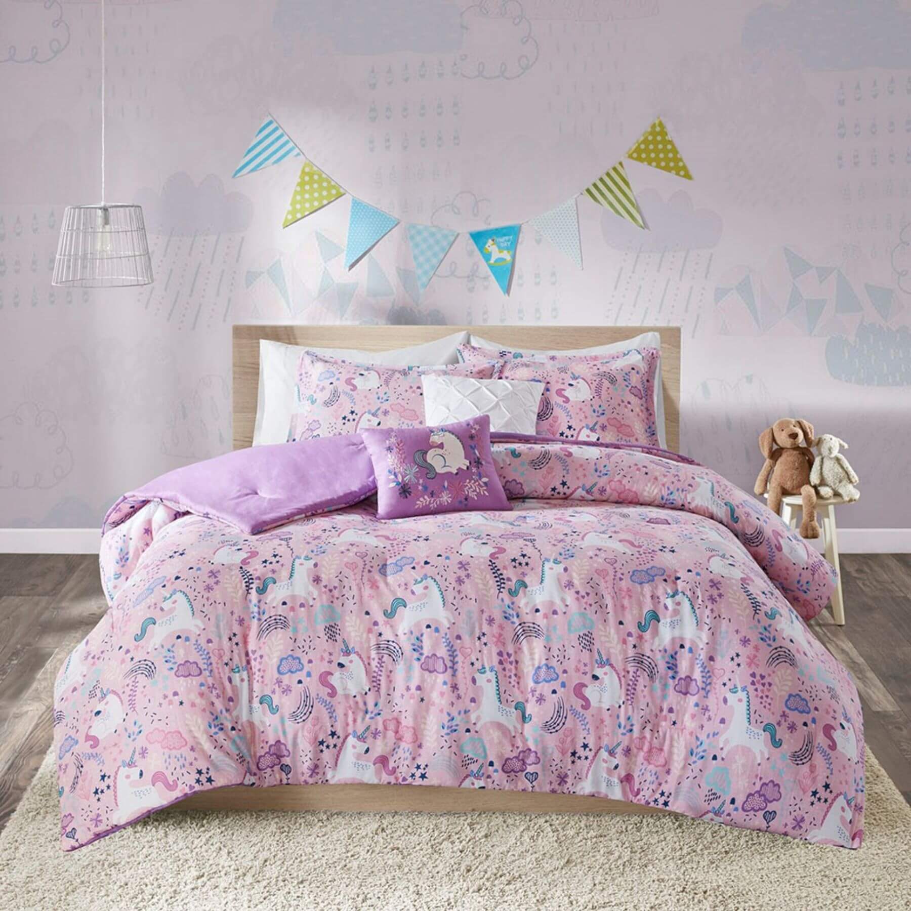 Lola Unicorn Cotton Comforter Set