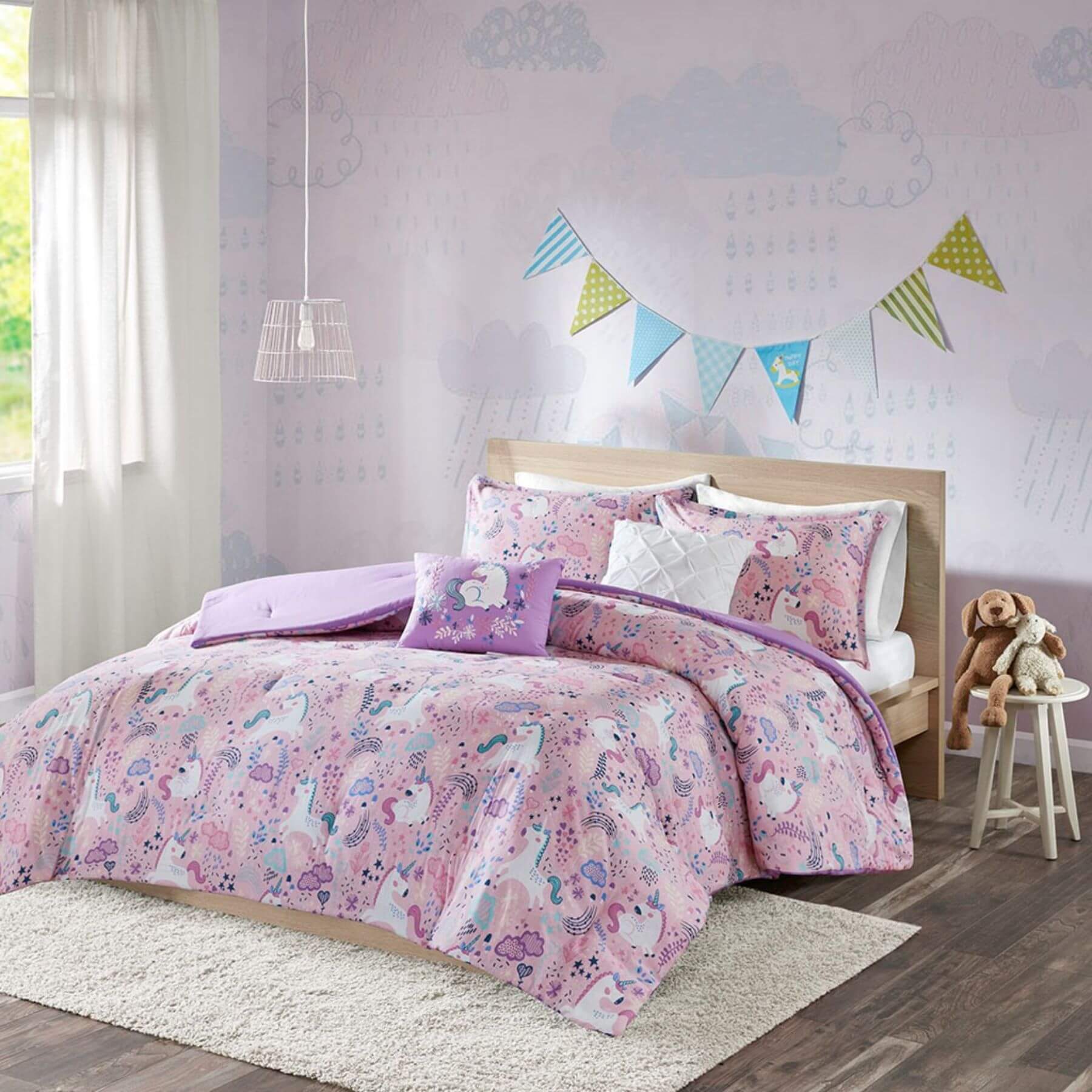 Lola Unicorn Cotton Comforter Set