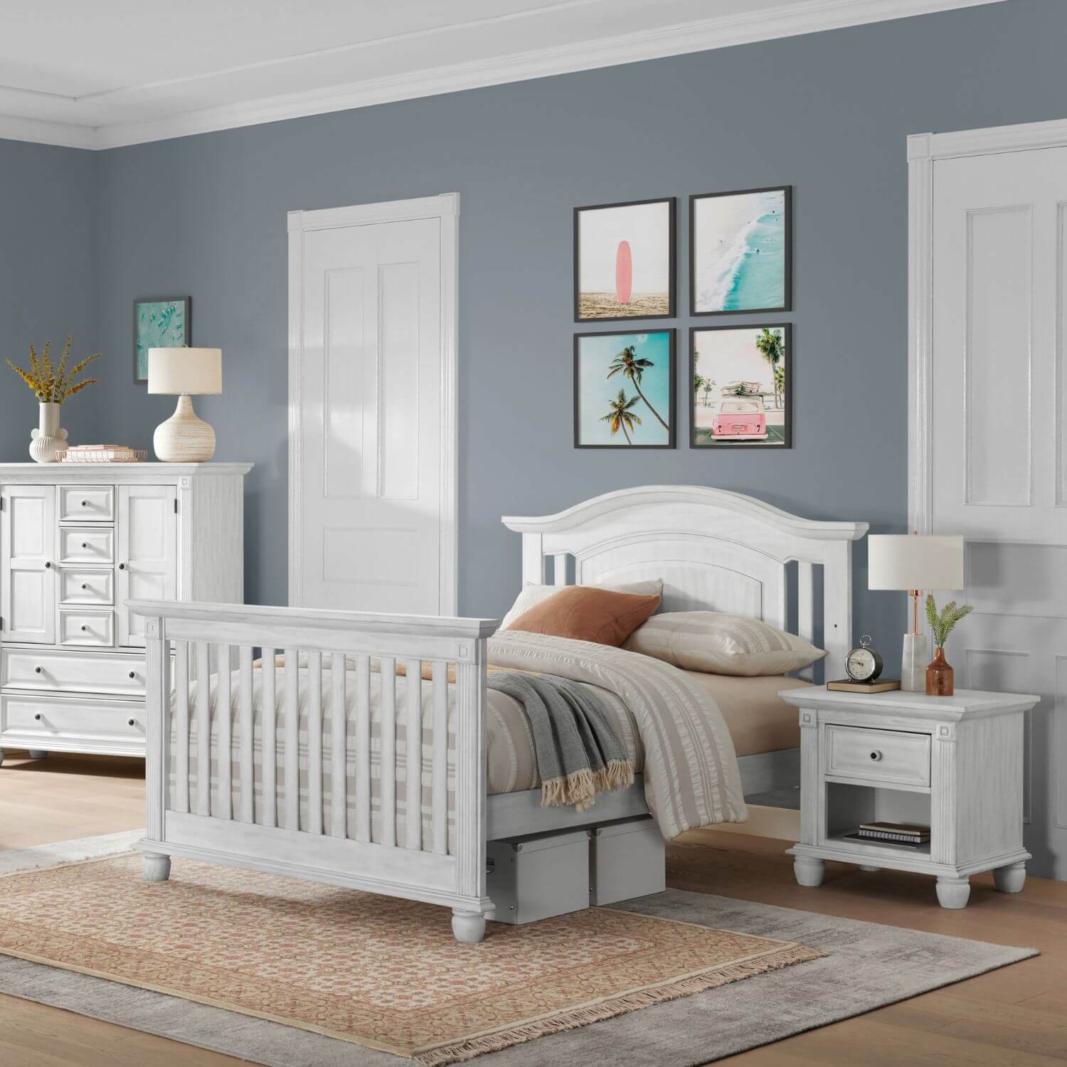 Oxford Baby London Lane 1-Drawer Nightstand | Vintage White