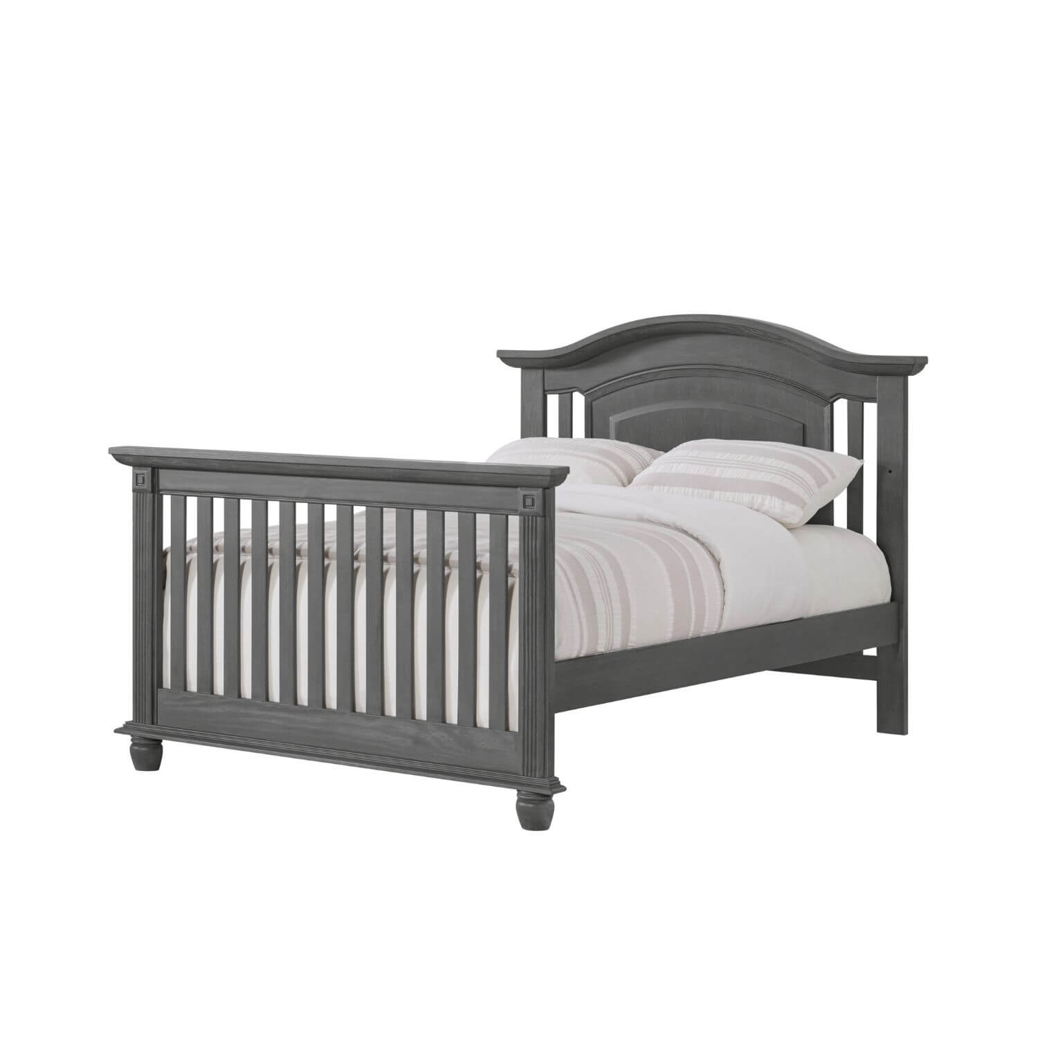 Oxford Baby London Lane 4-in-1 Convertible Crib | Arctic Gray