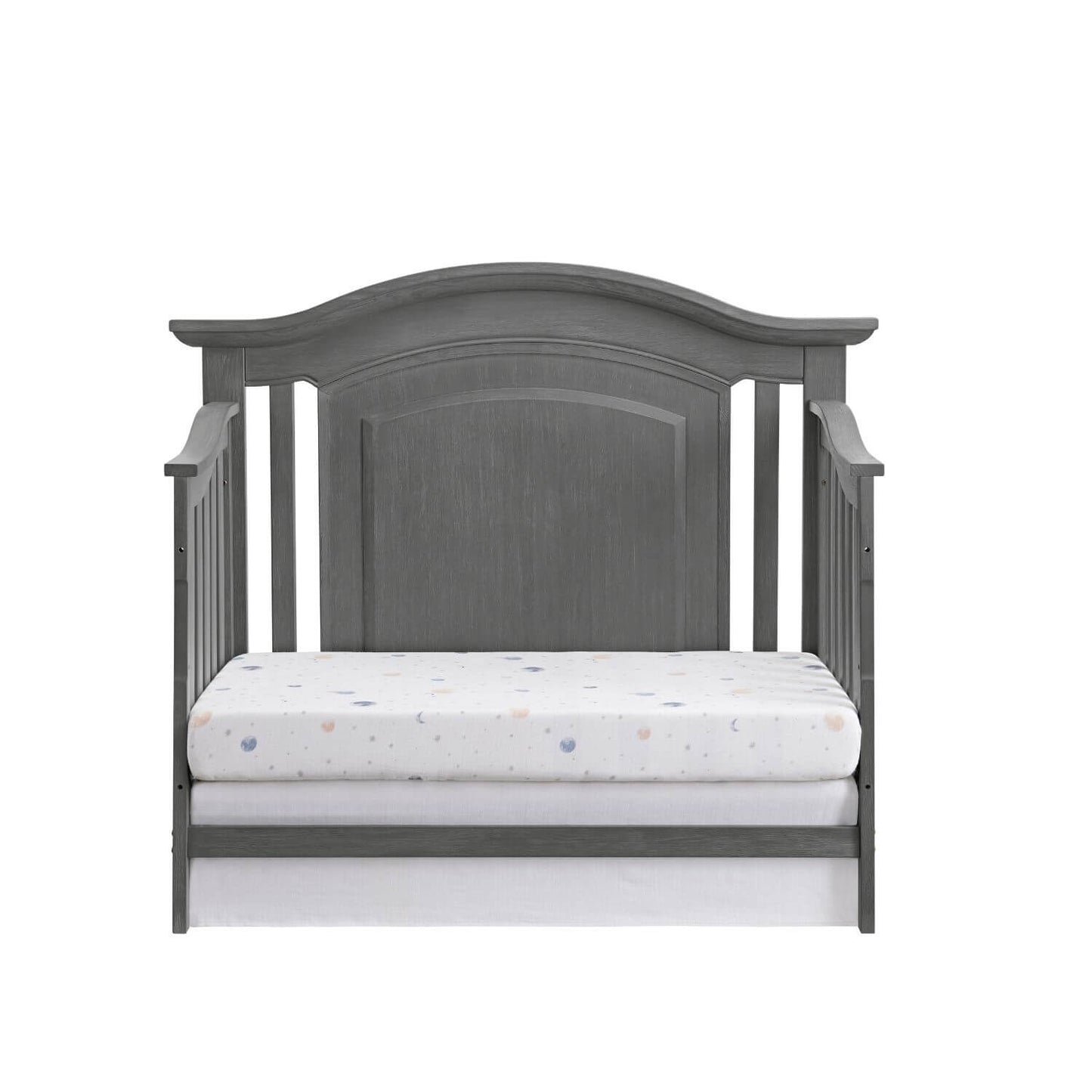 Oxford Baby London Lane 4-in-1 Convertible Crib | Arctic Gray