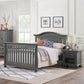 Oxford Baby London Lane 4-in-1 Convertible Crib | Arctic Gray