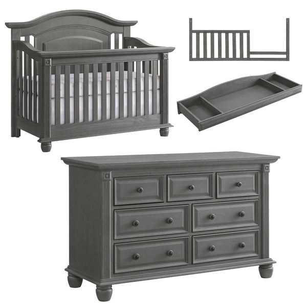 Oxford Baby London Lane 4-Piece Nursery Set Arctic Gray