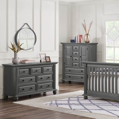 Oxford Baby London Lane 7-Drawer Dresser | Arctic Gray