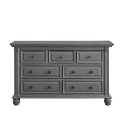 Oxford Baby London Lane 7-Drawer Dresser | Arctic Gray