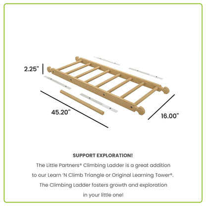 Unassembled Little Partners Climbing Ladder Natural