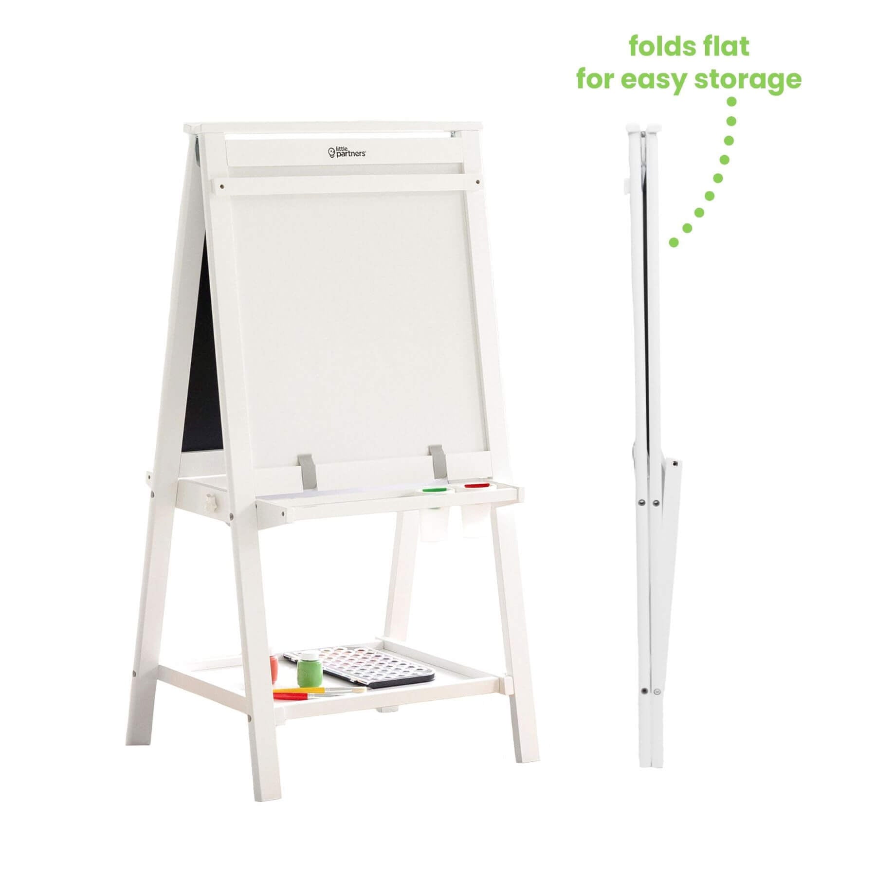 Little Partners Folding Artist EZ Easel White