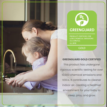 Mom Helping Girl Washing Hands in Kitchen Sink