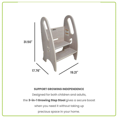 Little Partners 3-in-1 Growing Step Stool Ivory