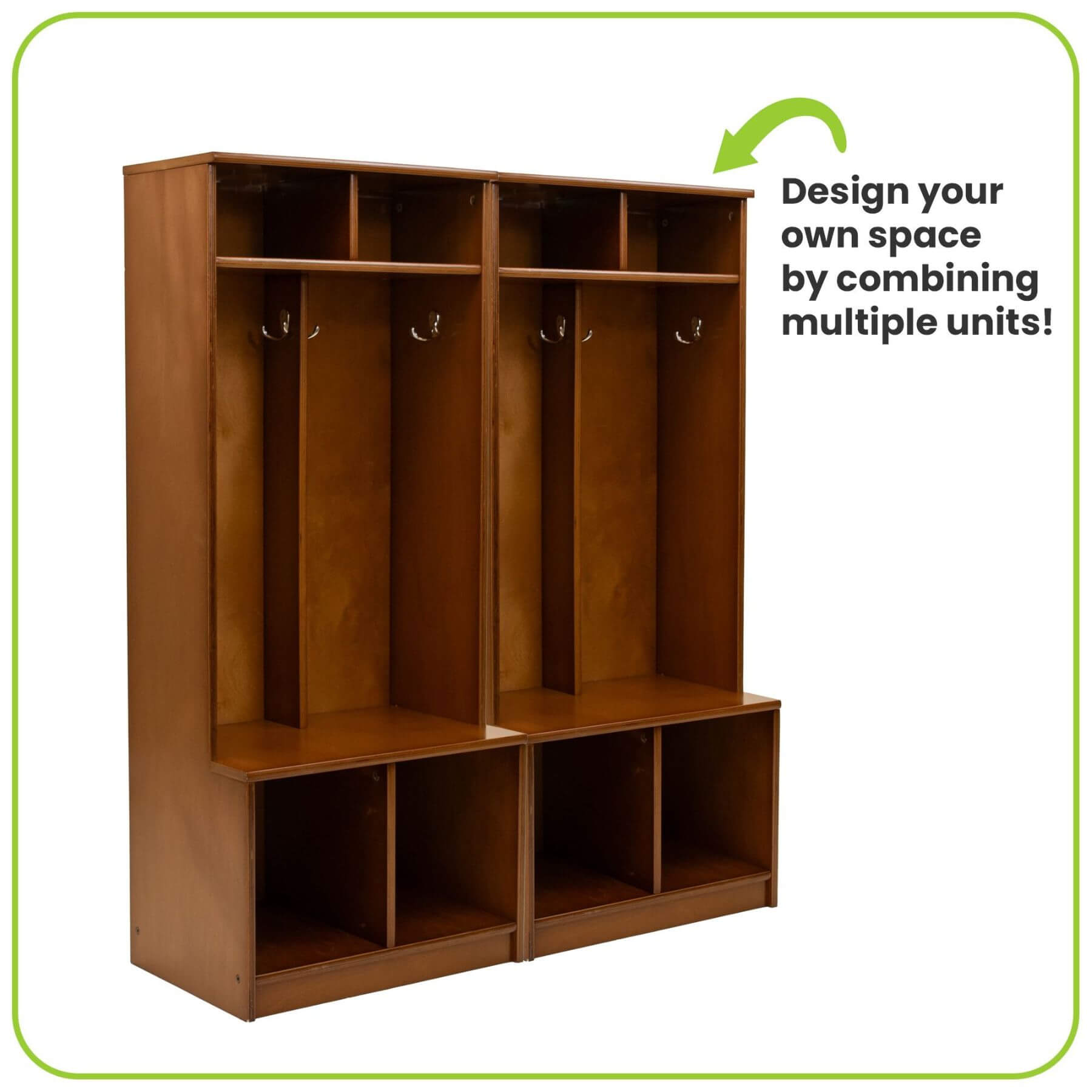 Little Partners Learn 'N Store Cubby, designed to be combined for larger spaces.