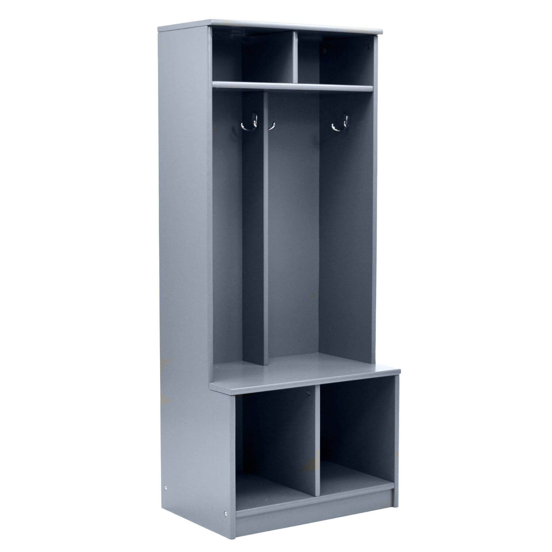 Little Partners Learn 'N Store Cubby Grey on a white background