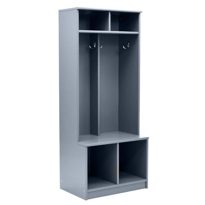 Little Partners Learn 'N Store Cubby Grey on a white background