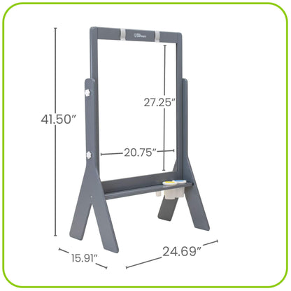 Little Partners Peek-A-Boo Easel Grey