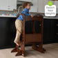 Boy Climbing on Little Partners The Learning Tower Espresso