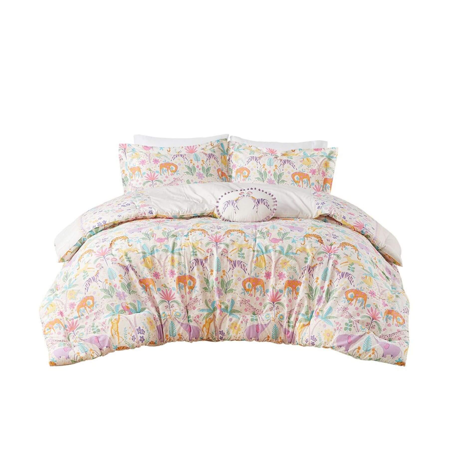 Lulu Floral Reversible Cotton Comforter Set