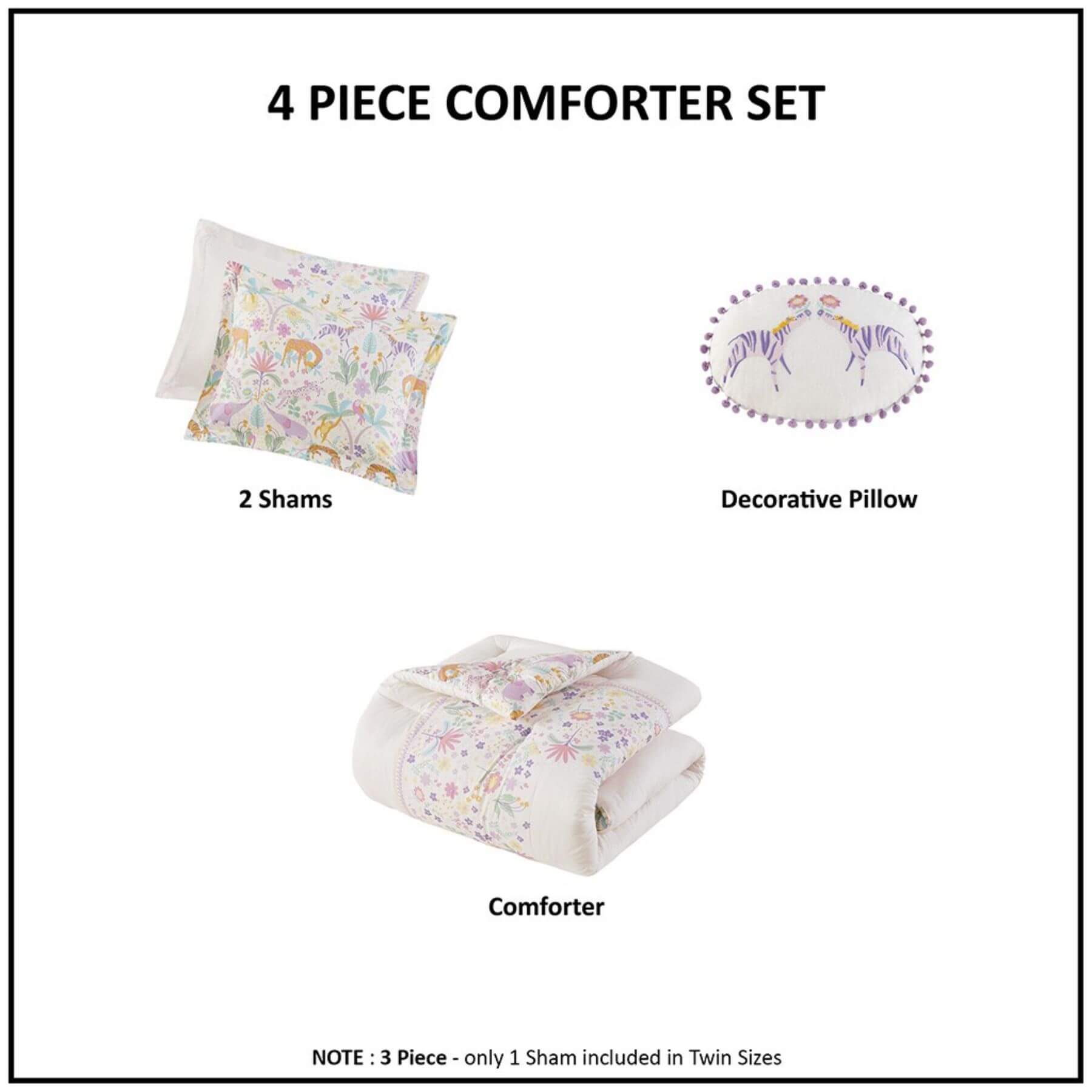 Lulu Floral Reversible Cotton Comforter Set