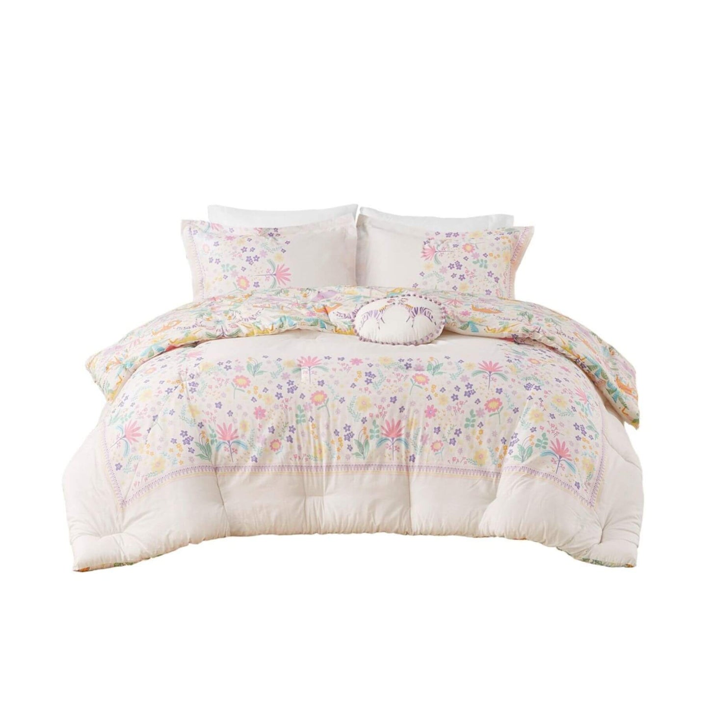 Lulu Floral Reversible Cotton Comforter Set