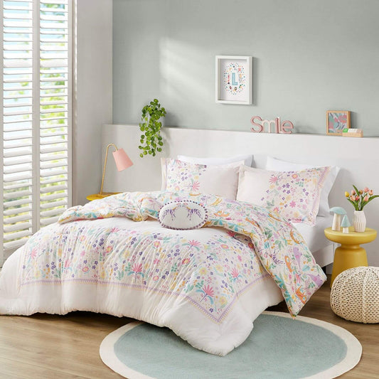 Lulu Floral Reversible Cotton Comforter Set