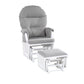 Madison Glider & Ottoman White/Oyster