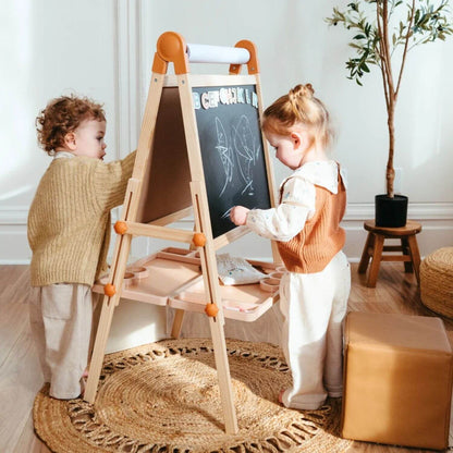 Kids Drawing on Tiny Land® Magnitales Easel