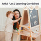 Mom & Boy Drawing on Tiny Land® Magnitales Easel