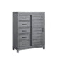 Soho Baby Manchester 5-Drawer Chifferobe | Rustic Gray