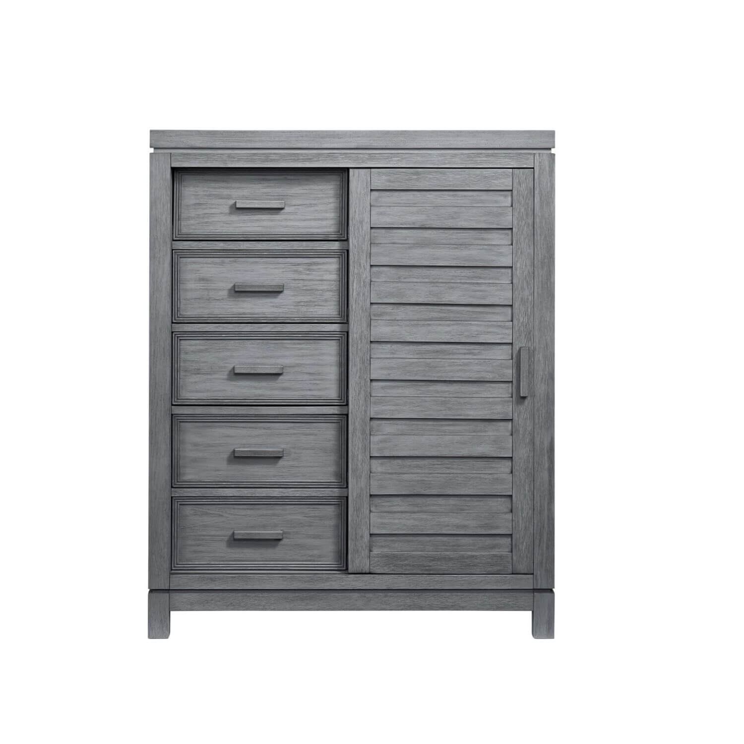 Soho Baby Manchester 5-Drawer Chifferobe | Rustic Gray