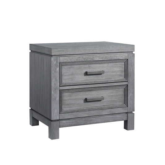 Soho Baby Manchester 2-Drawer Nightstand | Rustic Gray