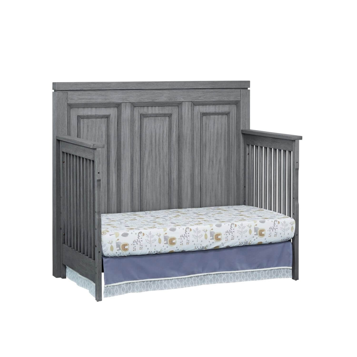 Soho Baby Manchester 4-in-1 Convertible Crib | Rustic Gray