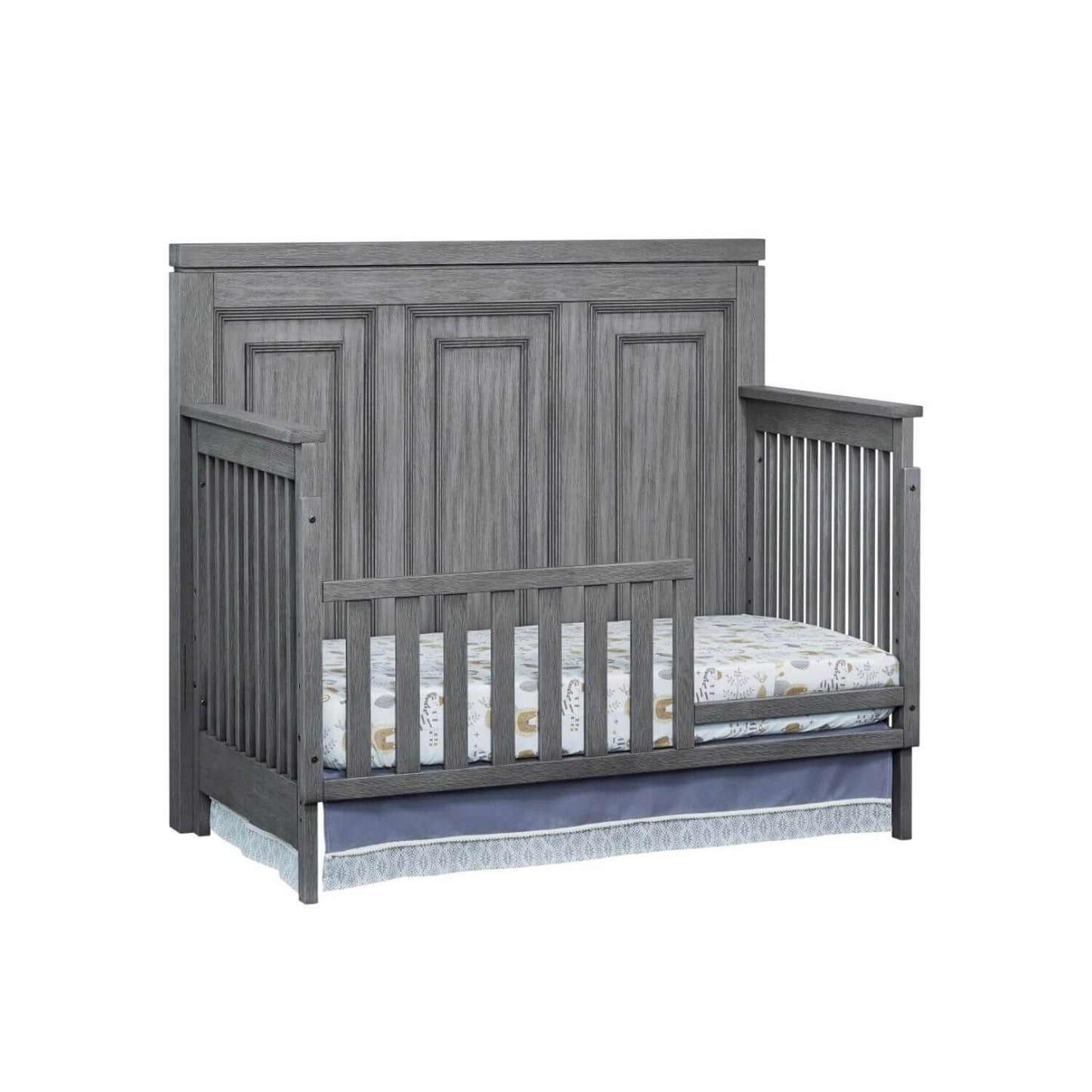 Soho Baby Manchester 4-in-1 Convertible Crib | Rustic Gray