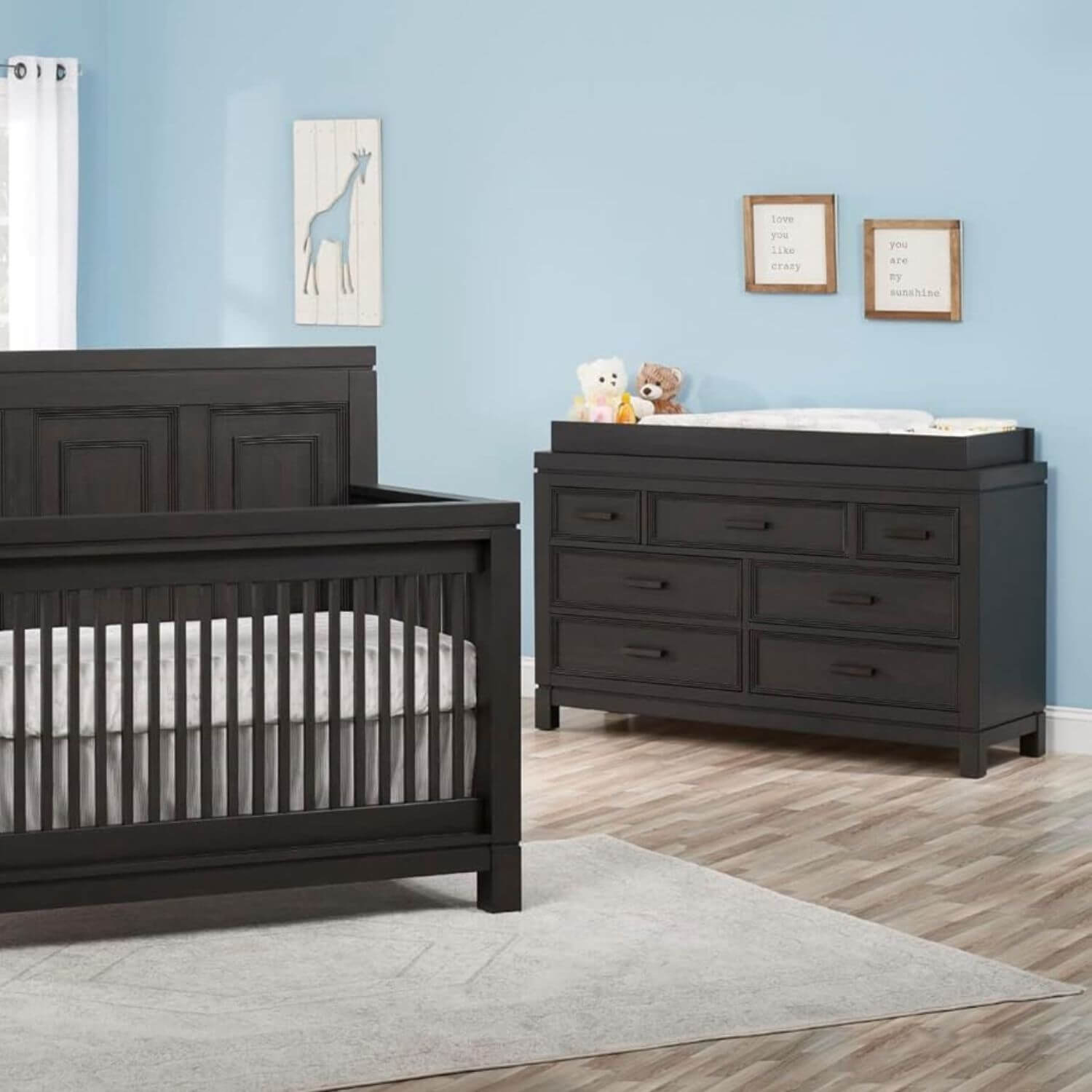 Soho Baby Manchester 7-Drawer Dresser | Black Iron