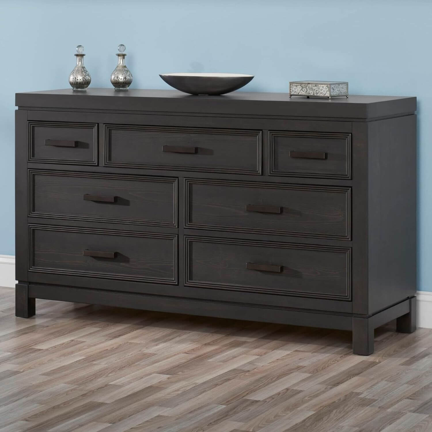 Soho Baby Manchester 7-Drawer Dresser | Black Iron