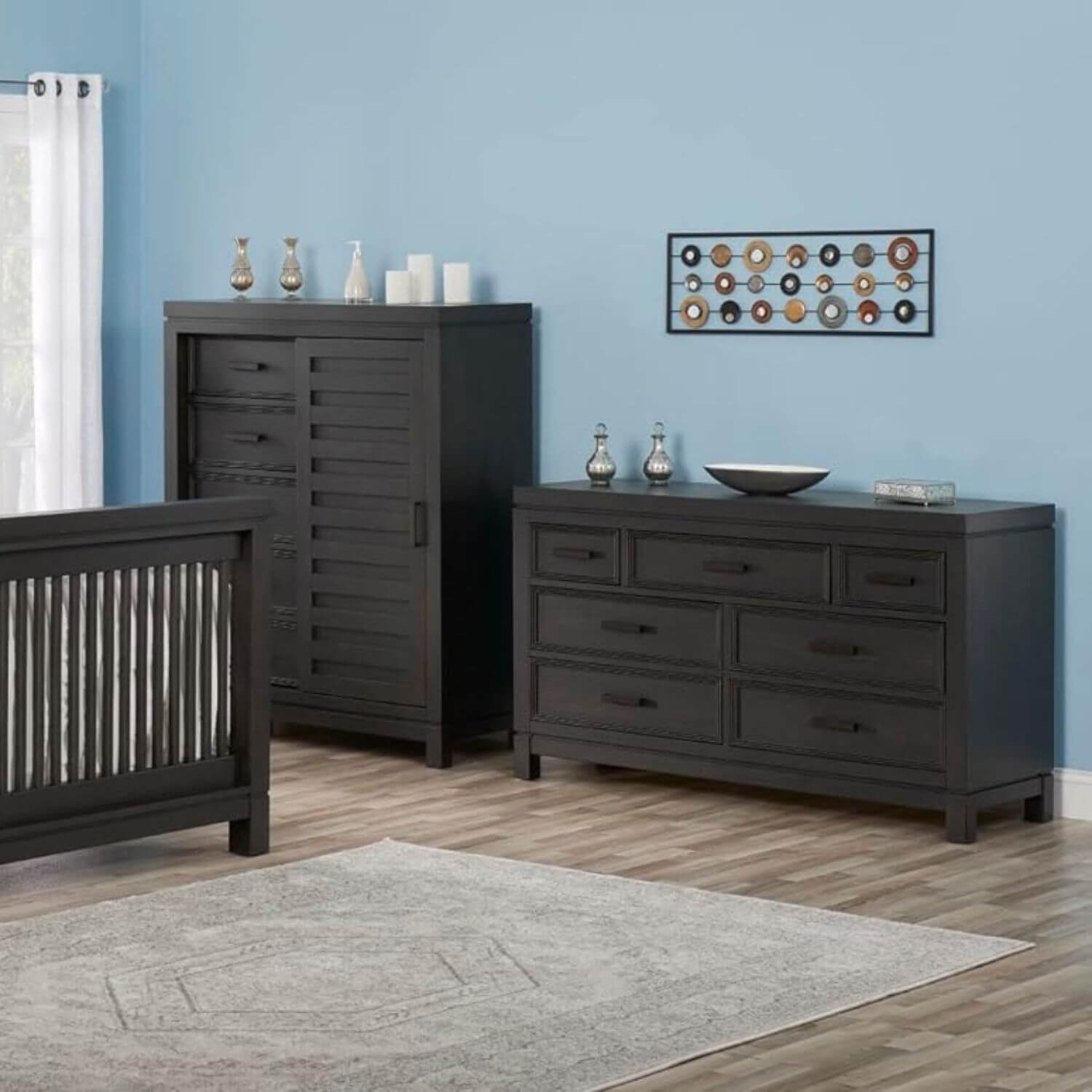 Soho Baby Manchester 7-Drawer Dresser | Black Iron