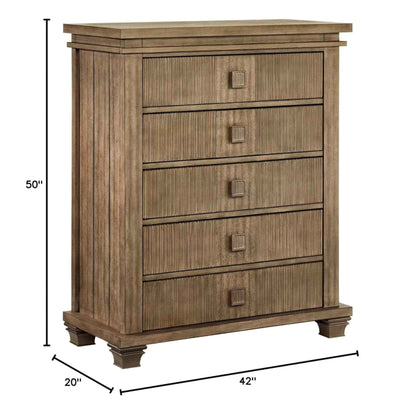 Soho Baby Mayfield 5 Drawer Chest Amber Brown