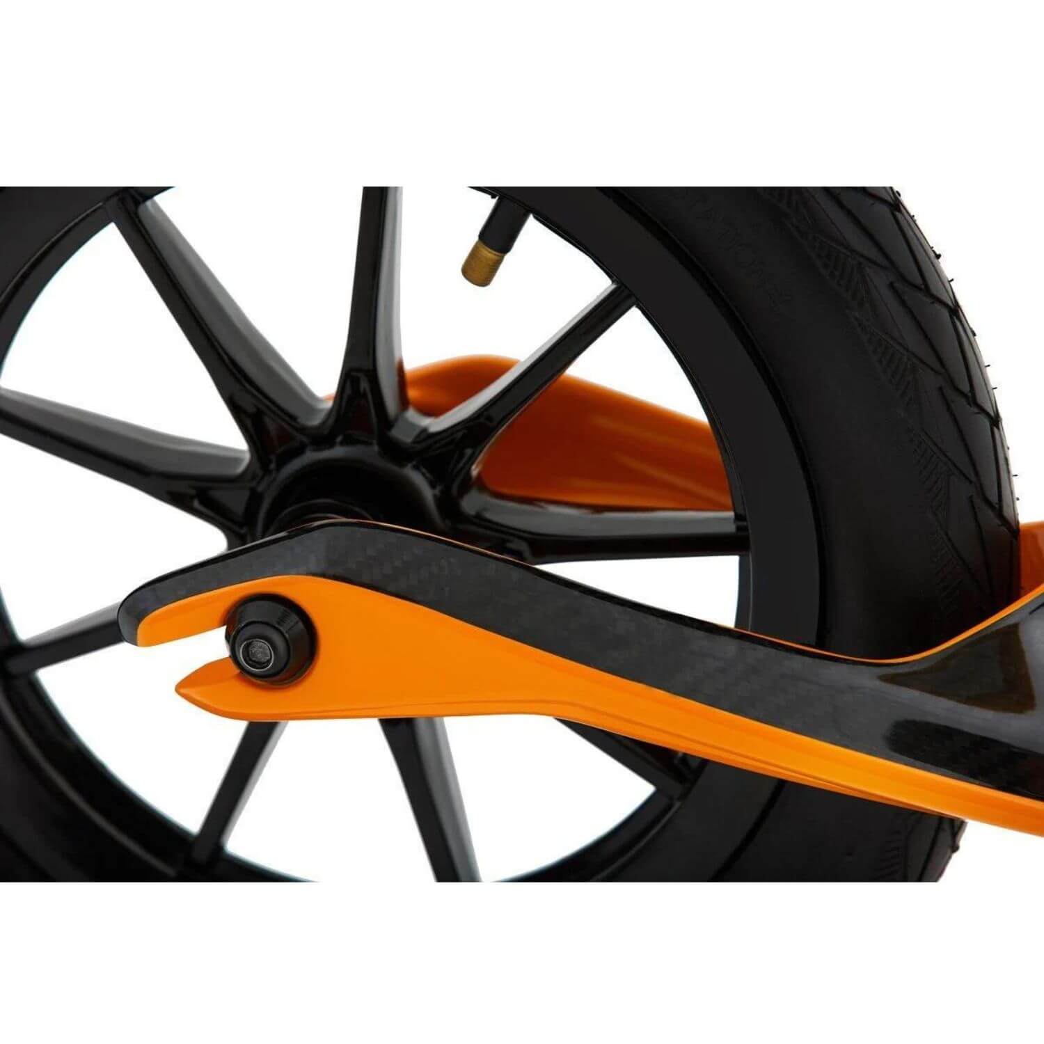 McLaren Carbon Fiber Balance Bike Orange - Detail