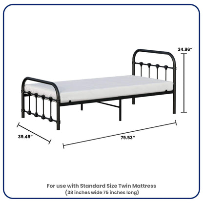 Busy Kids Furniture Melissa Twin Bed Black