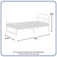 Busy Kids Furniture Melissa Twin Bed White