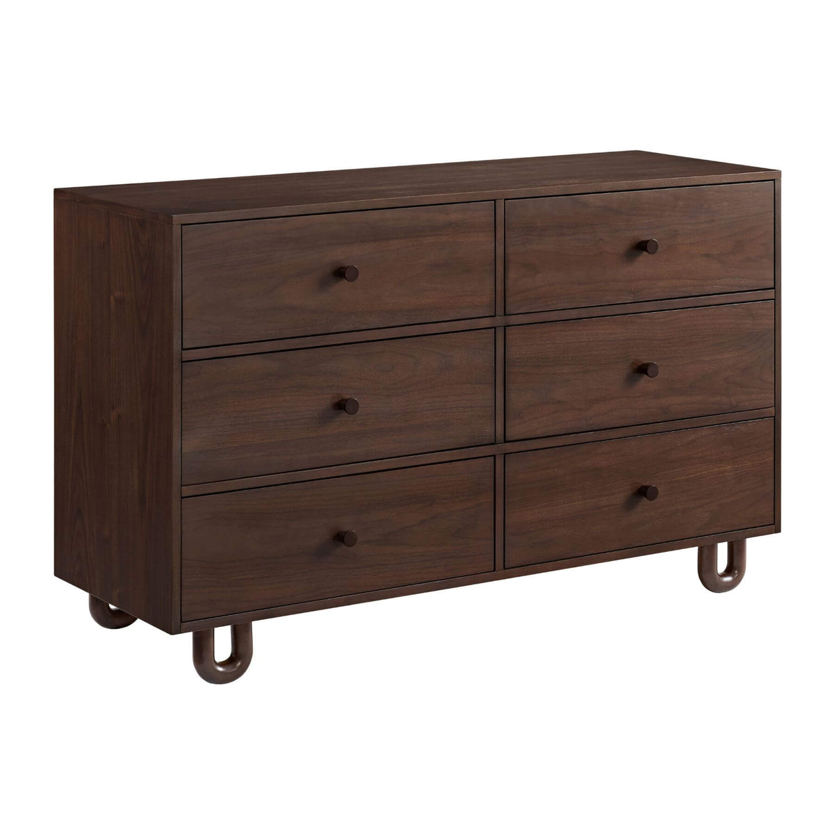 Soho Baby Meridian 6 Drawer Dresser - Cognac