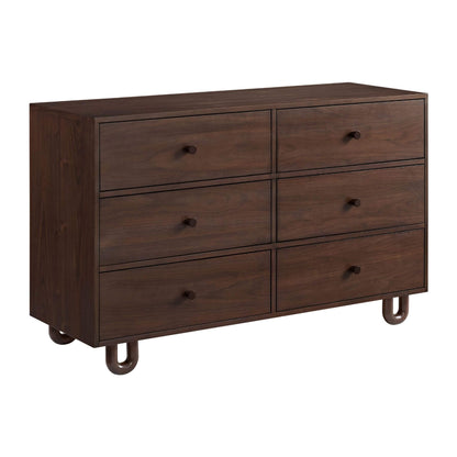 Soho Baby Meridian 6 Drawer Dresser - Cognac