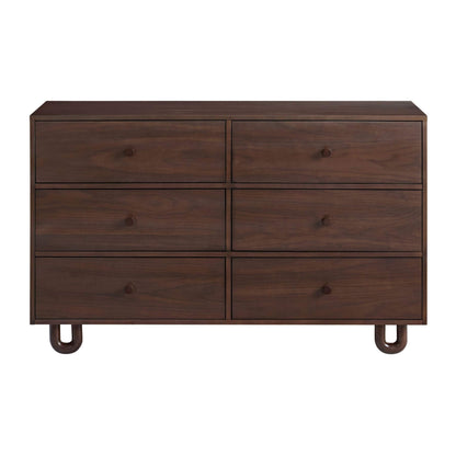 Soho Baby Meridian 6 Drawer Dresser - Cognac