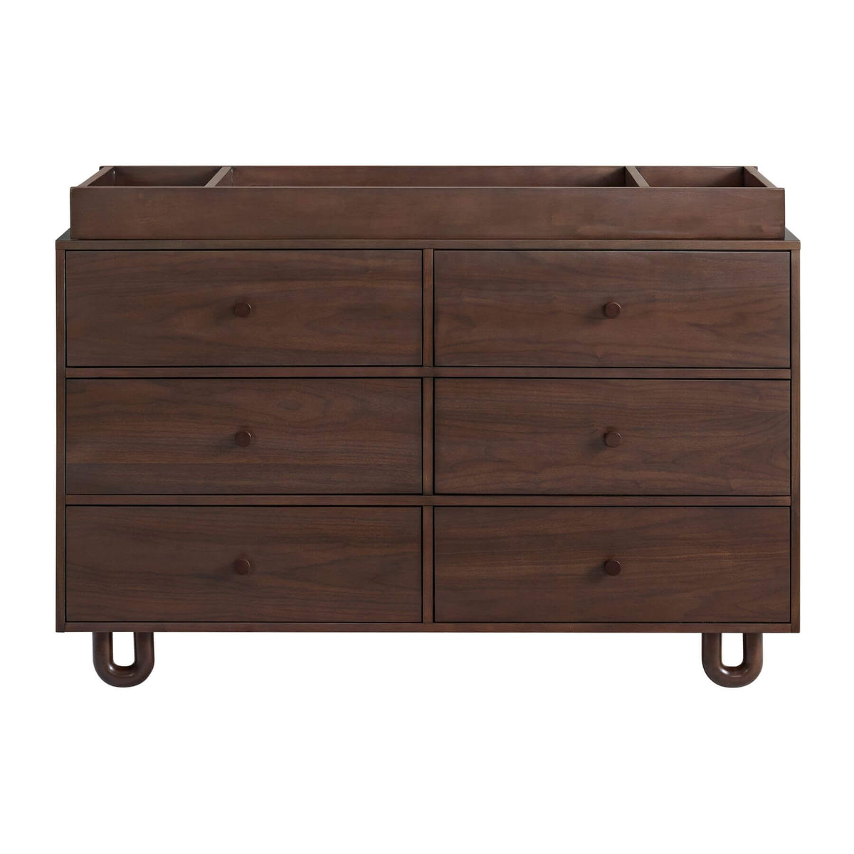 Soho Baby Meridian 6 Drawer Dresser - Cognac with topper