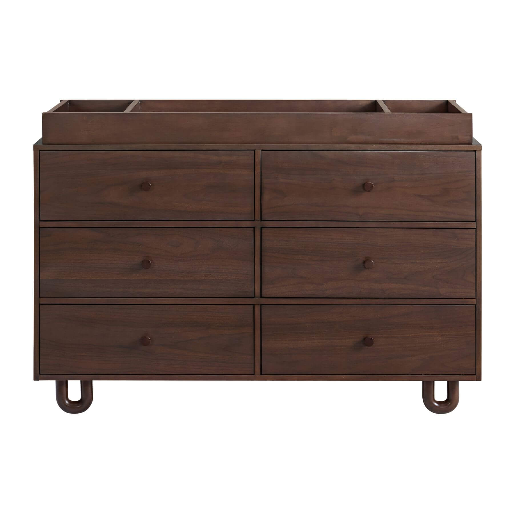 Soho Baby Meridian 6 Drawer Dresser - Cognac with topper