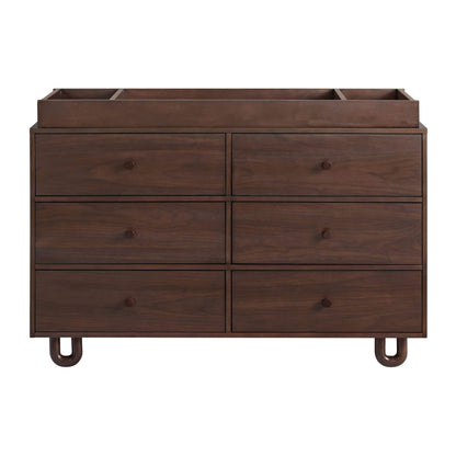 Soho Baby Meridian 6 Drawer Dresser - Cognac with topper