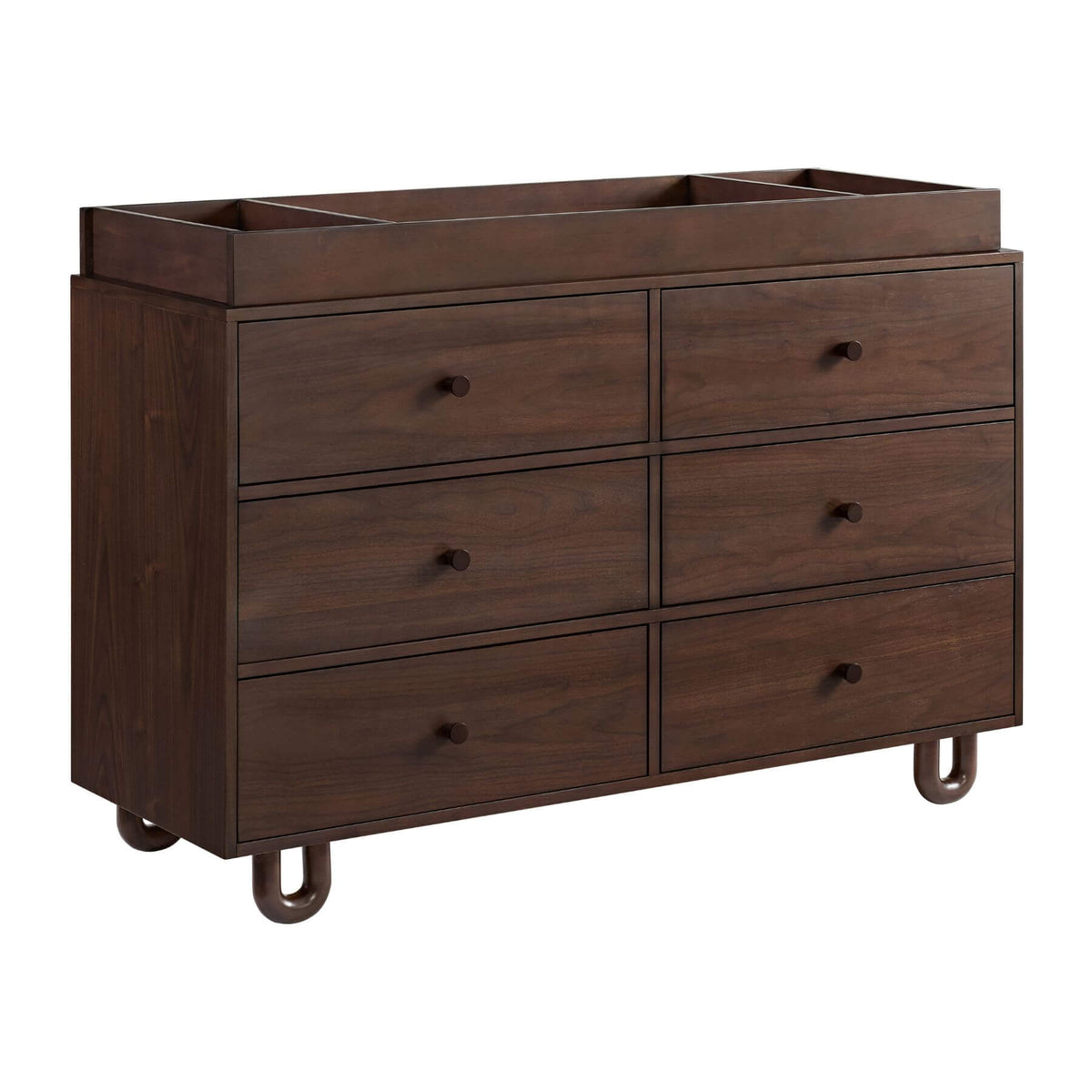Soho Baby Meridian 6 Drawer Dresser - Cognac with topper