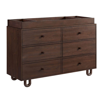 Soho Baby Meridian 6 Drawer Dresser - Cognac with topper