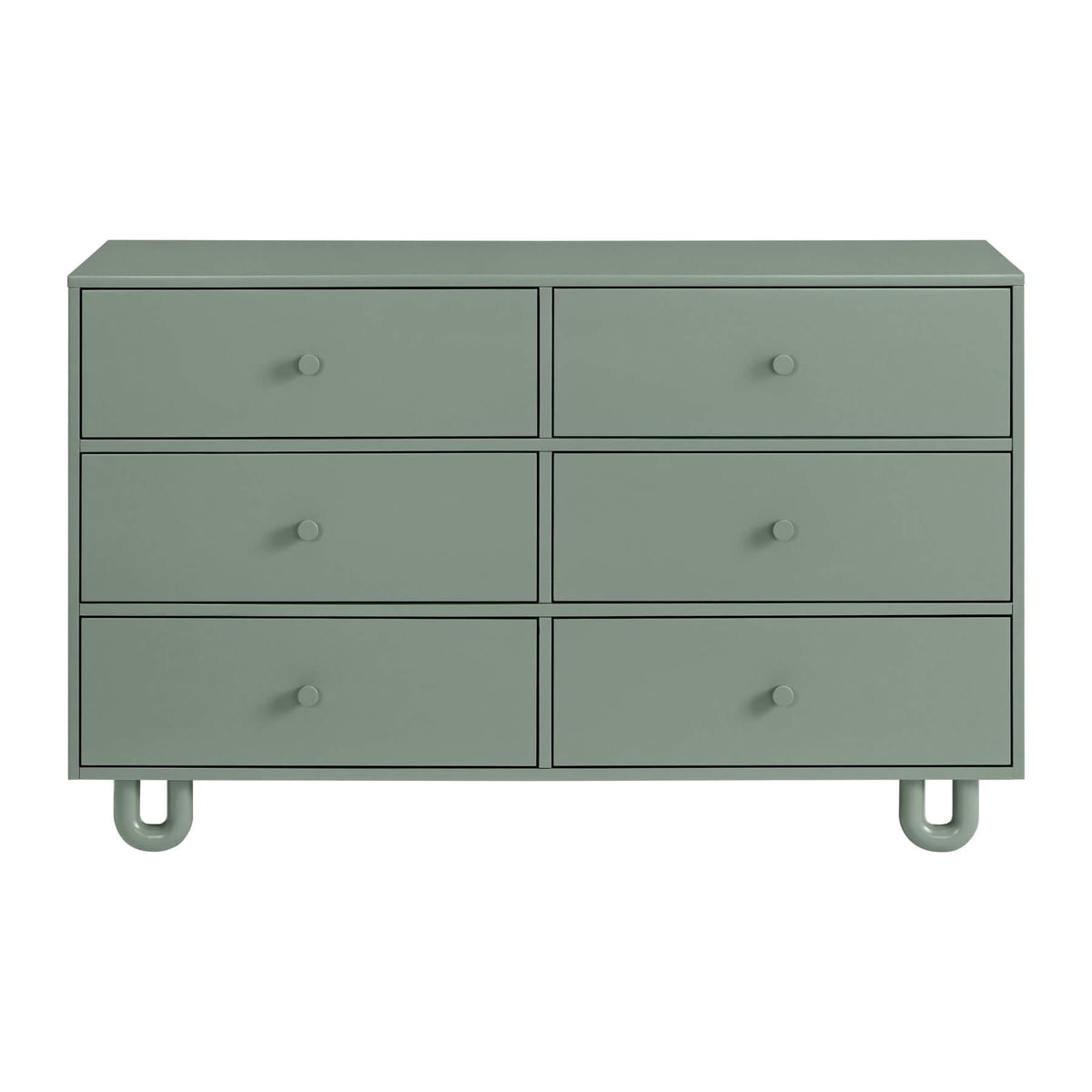 Soho Baby Meridian 6 Drawer Dresser - Olive Green