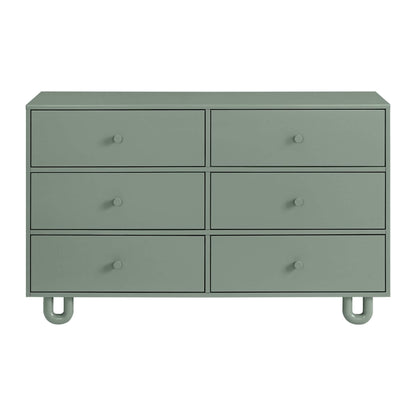 Soho Baby Meridian 6 Drawer Dresser - Olive Green