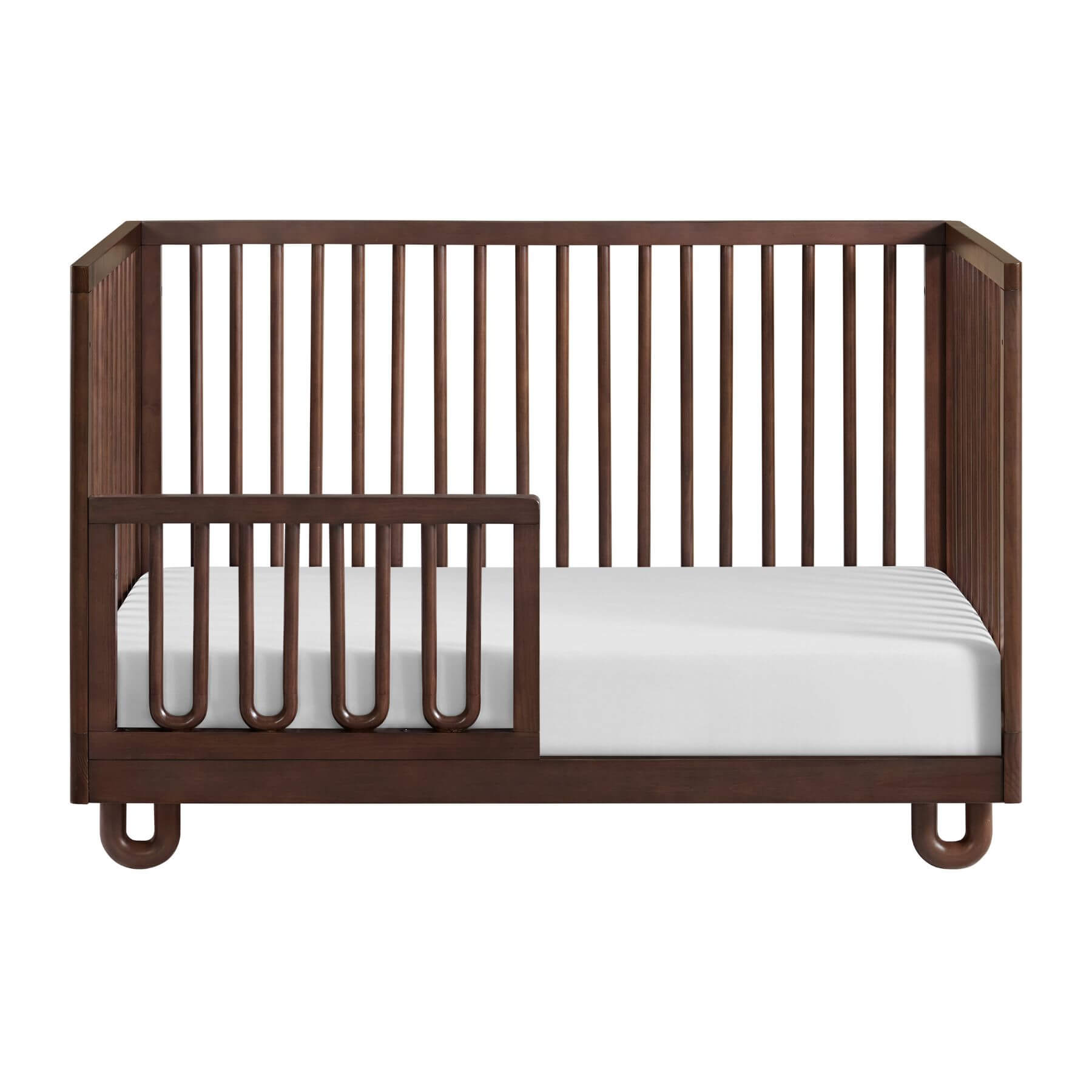 Meridian Crib with Guard Rail - Cognac